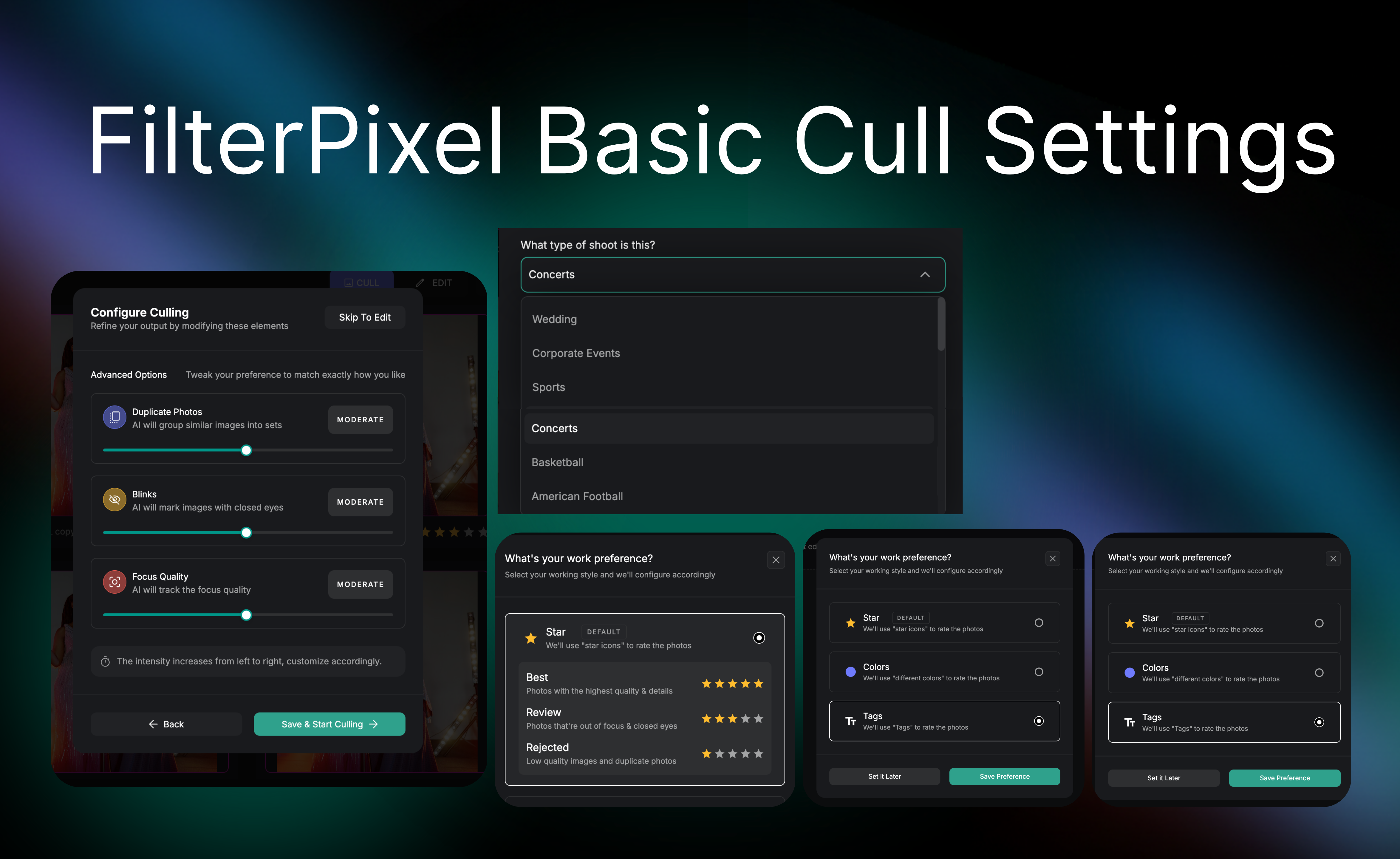 Filterpixel Basic Cull Settings Photo