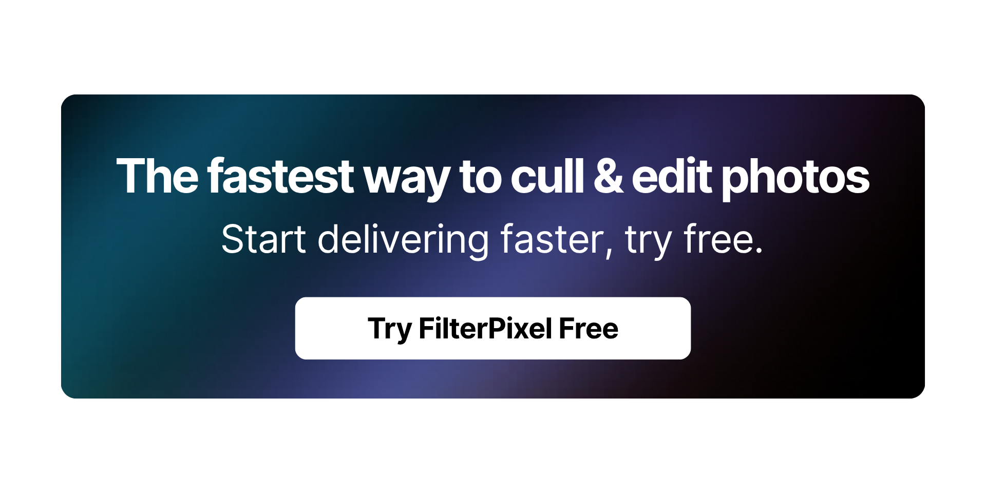 sign up for filterpixel the best ai editing software for photographers