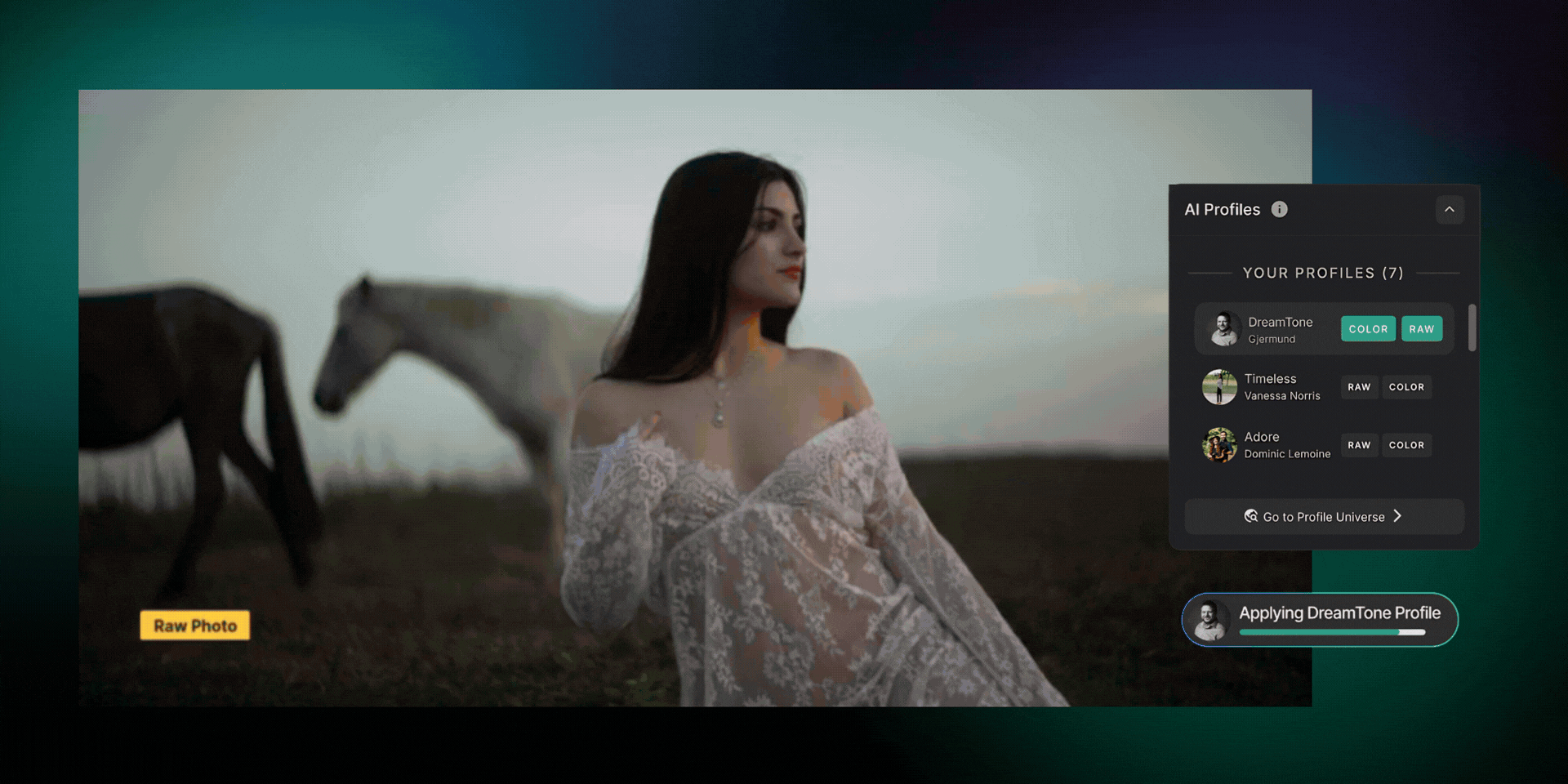 AI editing in filterpixel