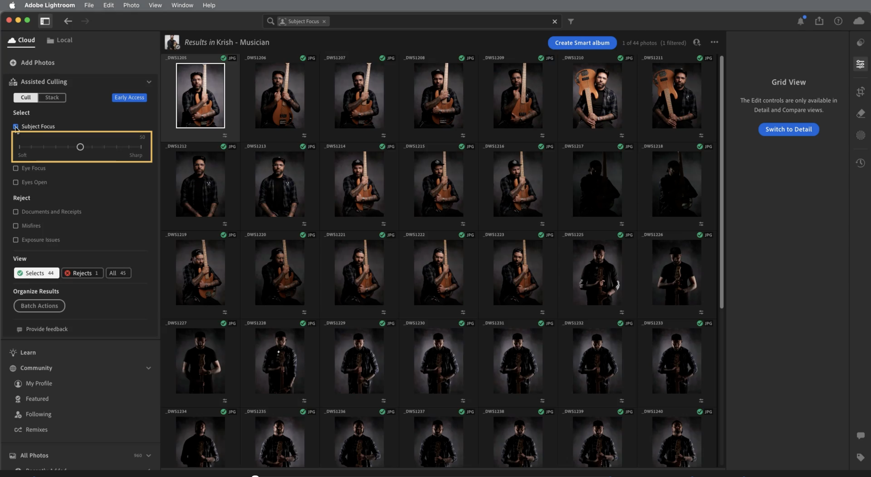 lightroom assisted culling review 