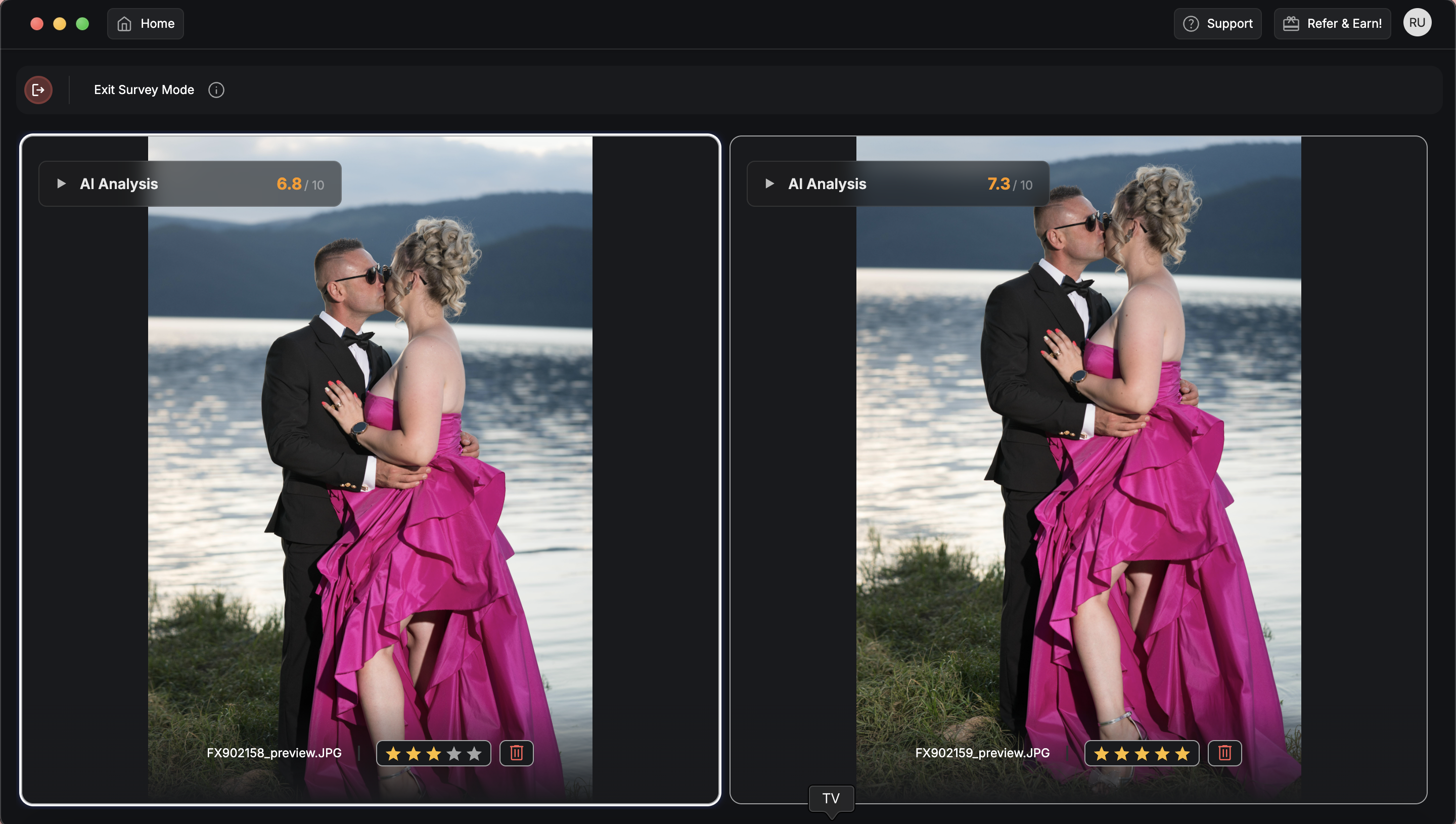 Filterpixel UI Screenshot