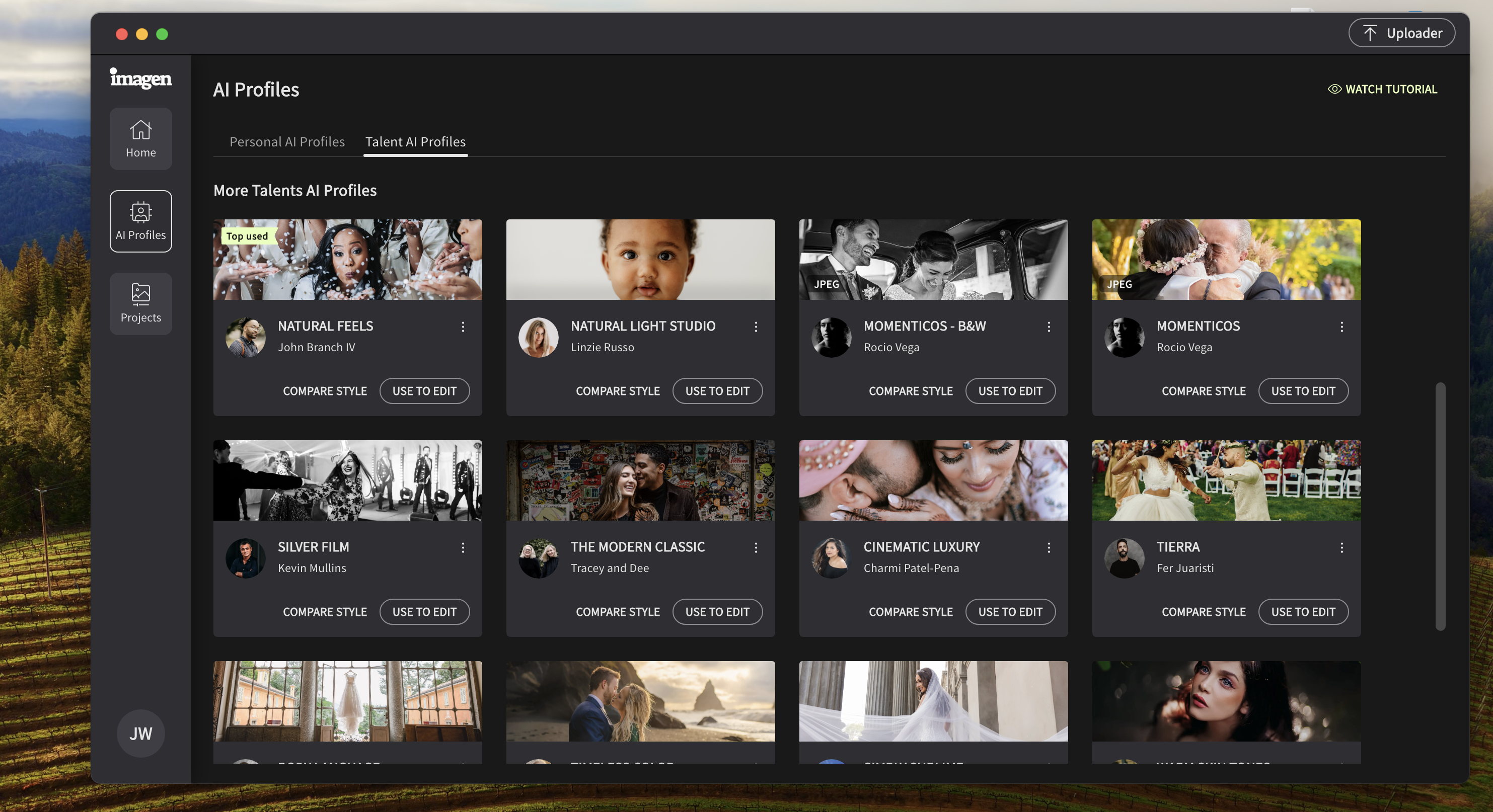 Imagen UI screenshot