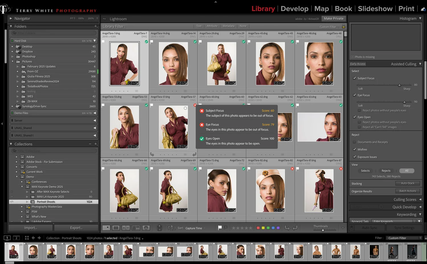 adobe lightroom ai assisted culling screenshot