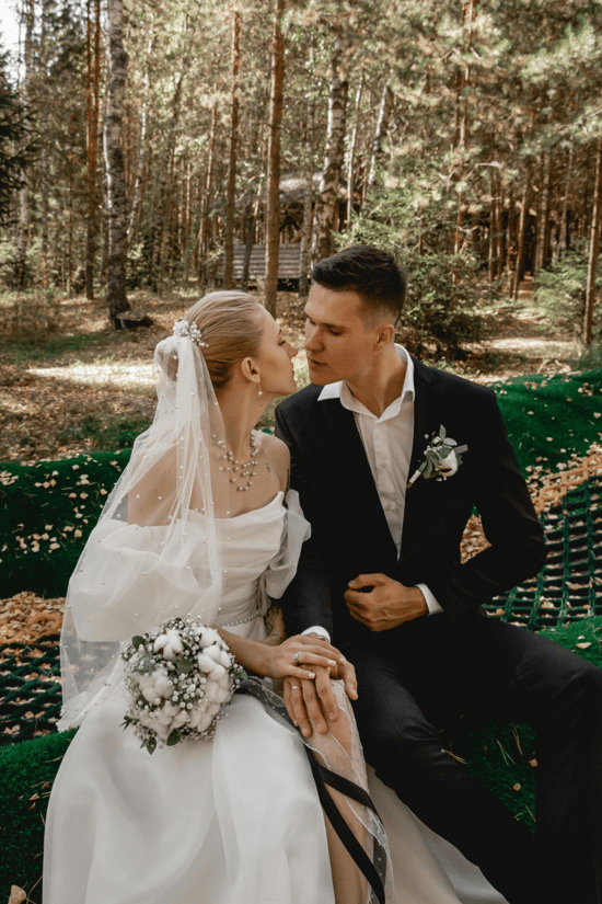 fall wedding photo editing example