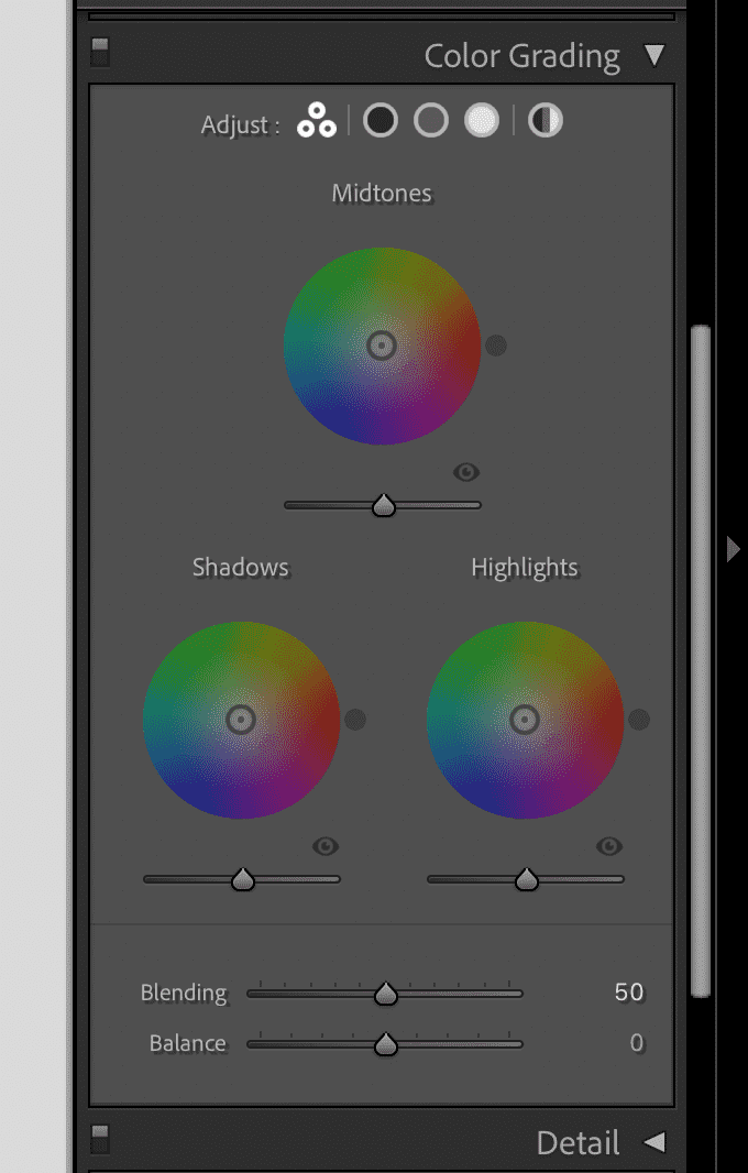 Color Grading Tool of filter Pixel