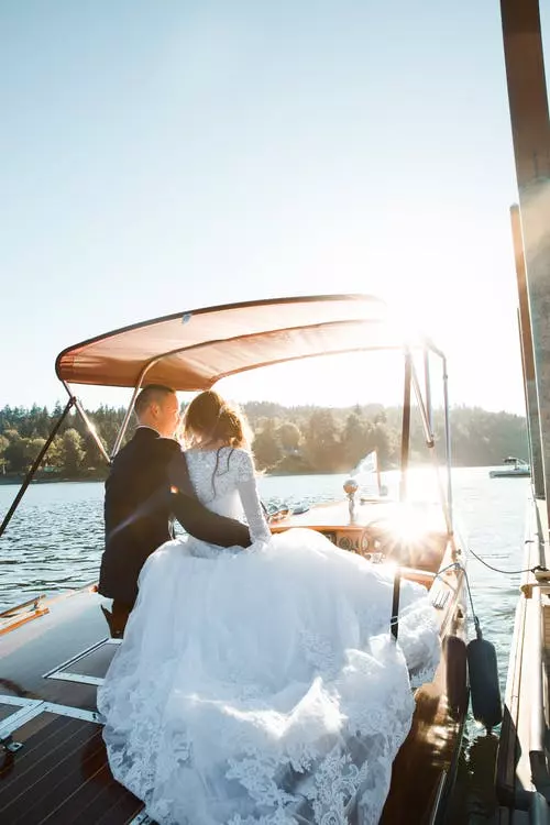 image of a couple in boat