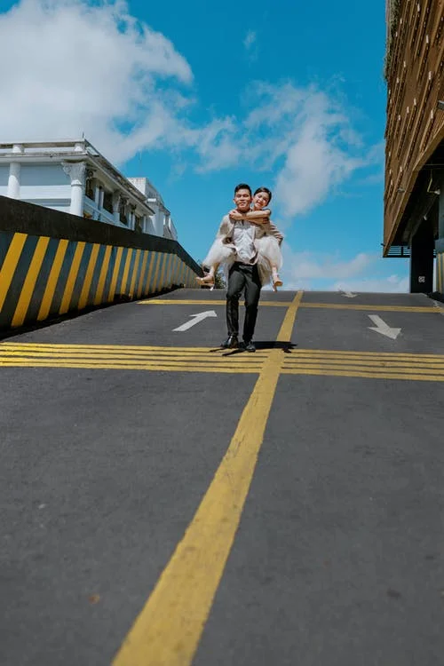 image of a couple walking
