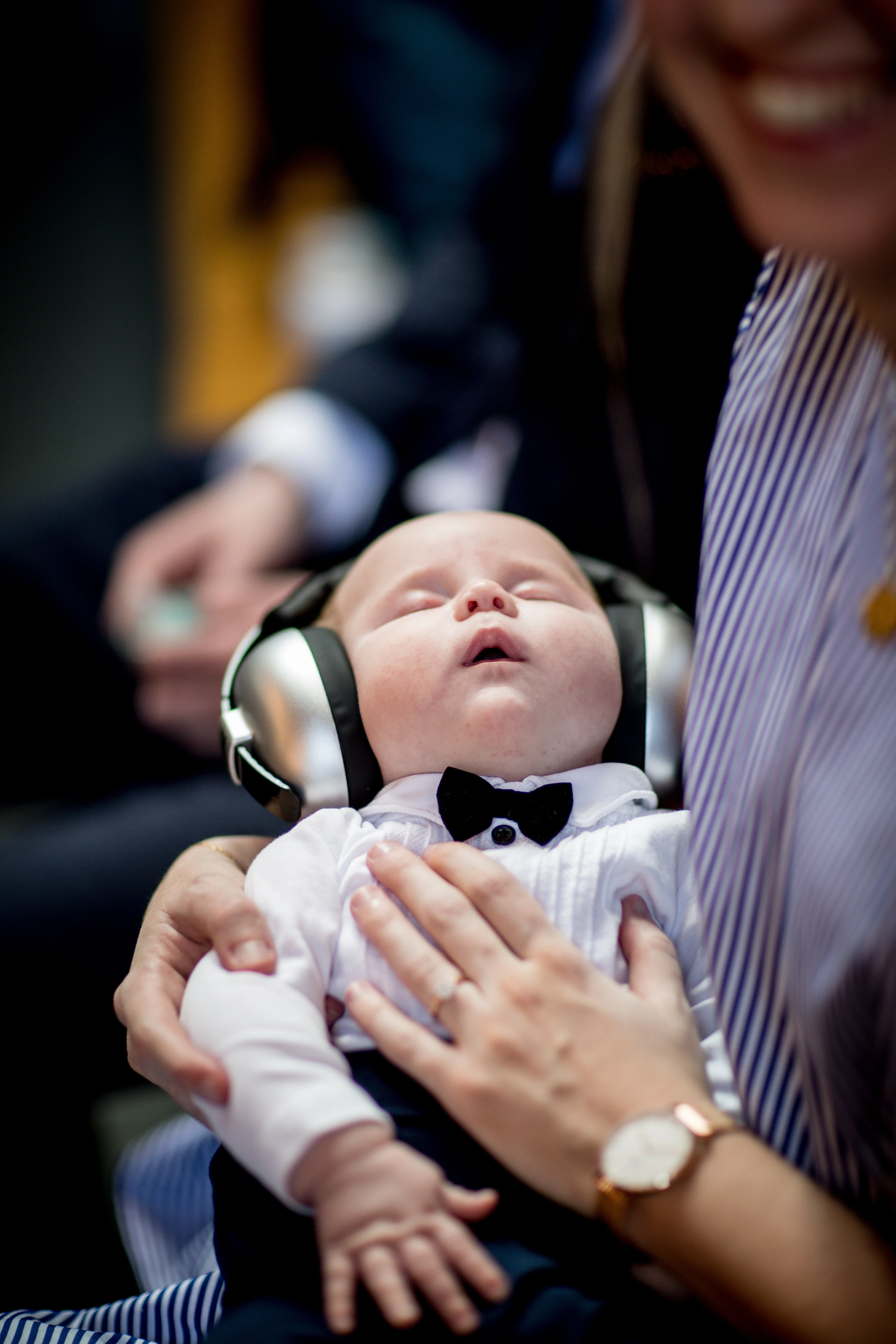 Toddler Sleeping with Headphones