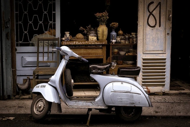 Image of a Vintage scooter