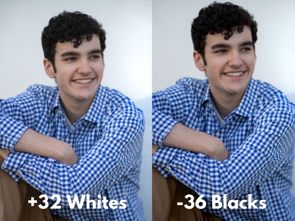 Photo with added whites and blacks