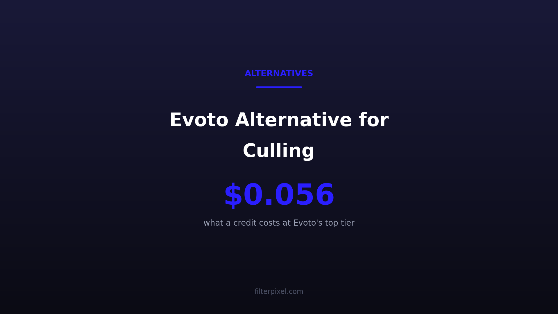 Evoto Alternative for Culling 2026: No Credits, No Exports